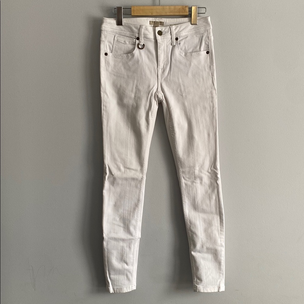 Burberry Brit Classic White Skinny Ankle Denim Jeans